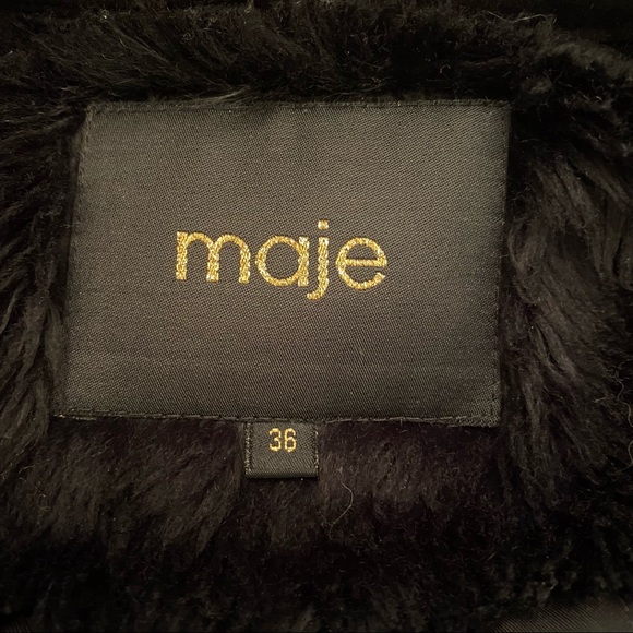 MAJE Gove Quilted Parka Coat with Braided Details - Picture 10 of 14